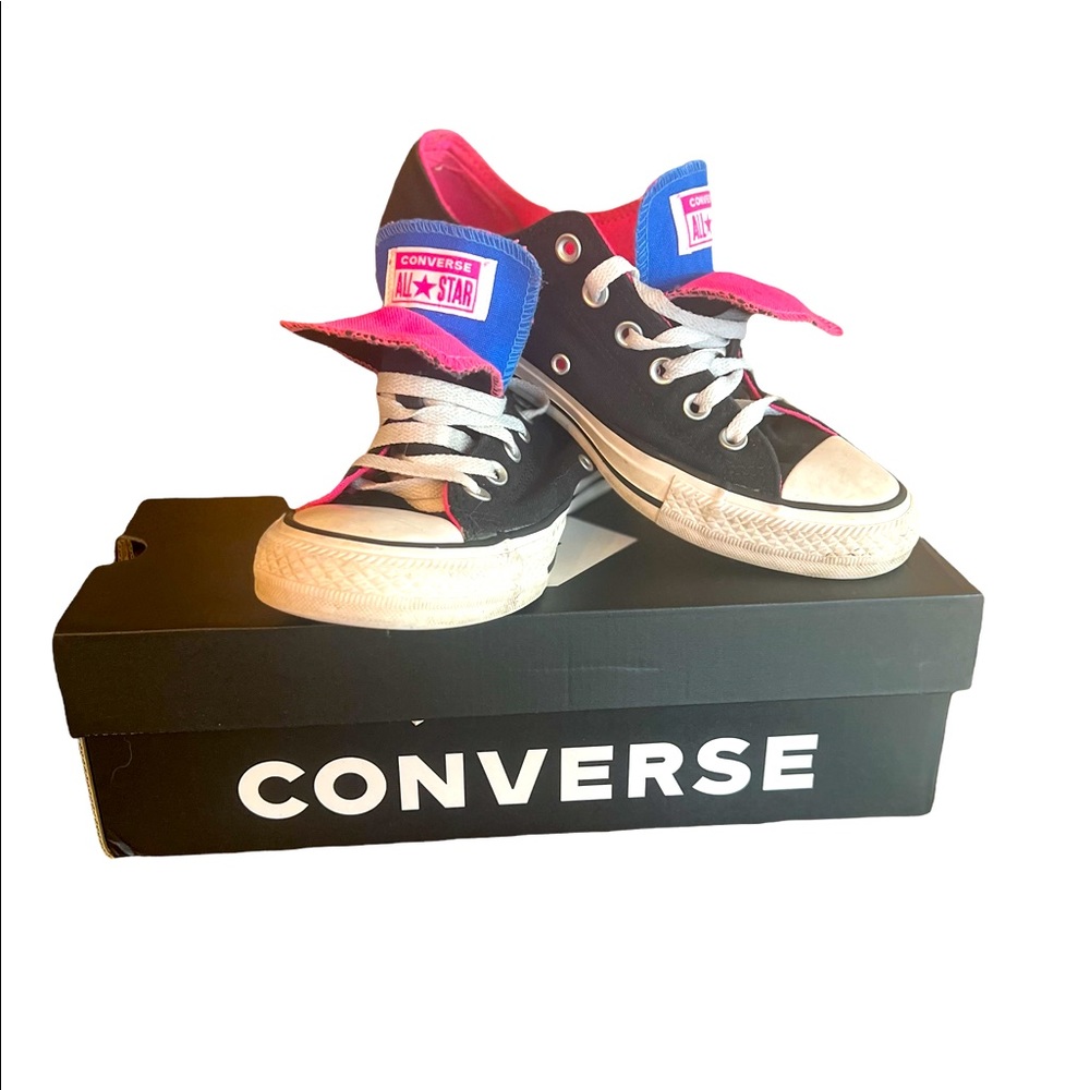 Converse Black Double Tongue